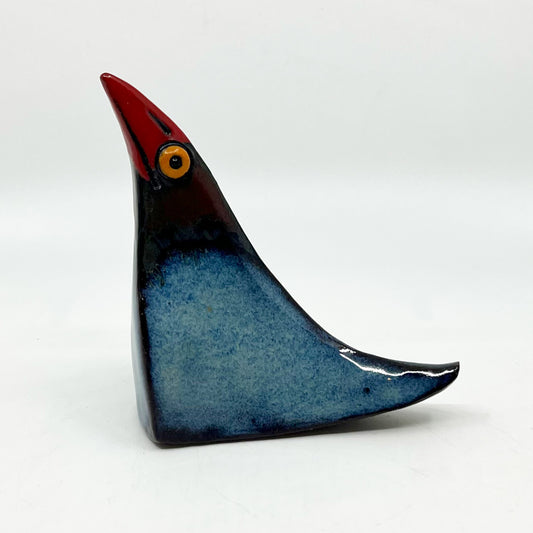 Blue Red Beak Bird
