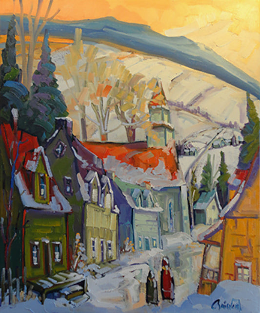 Lumiere jaune d’hiver Charlevoix