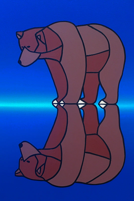 The Reflective Bear Cub