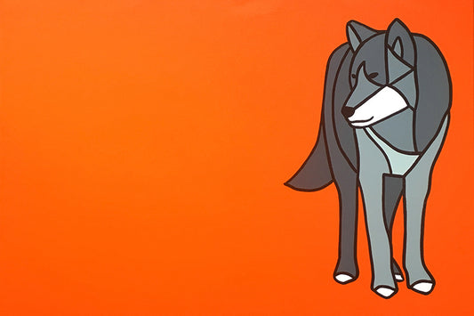 The Turning Wolf on Orange