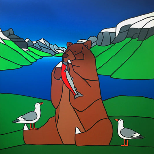 The Satiated Bear (and Not So Satiated Seagulls)