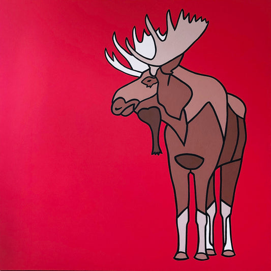 Moose on Red