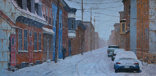 Blizzard sur la Basse-Ville