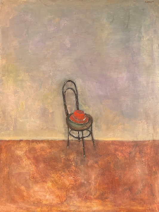 Chair with Red Hat