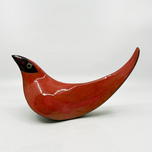 Pink Coral Green Chest Bird