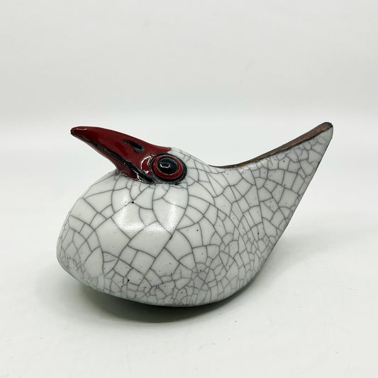 White Crackle Plumpy Bird