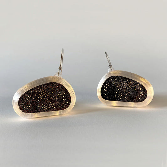 Starry Night – Small Pebble Earrings