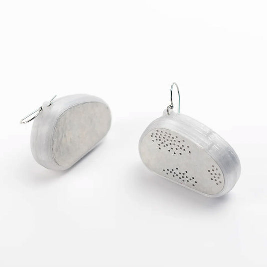 Winter Sky – Small Pebble Earrings
