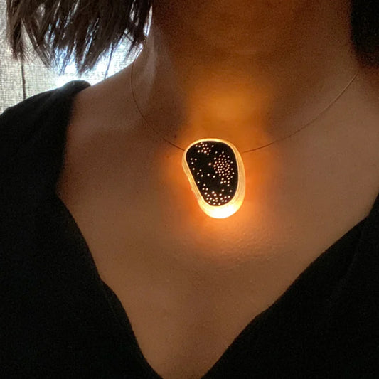 Starry Night – Small Pebble Necklace