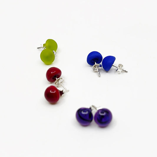 Glass Stud Earrings
