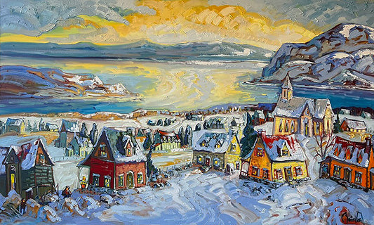 Winter Light at the Village Landslides