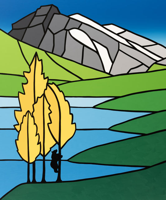 The Climbing Bear Climbs in Early Autumn