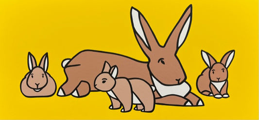 The Rabbit Family: The Resting Rabbits Rest