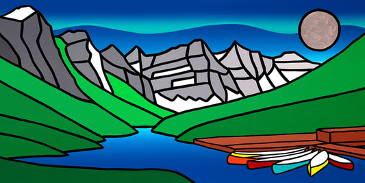 The Resting Canoes Rest And The Dancing Northern Lights Dance