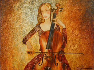 Cello Player - Dina Shubin