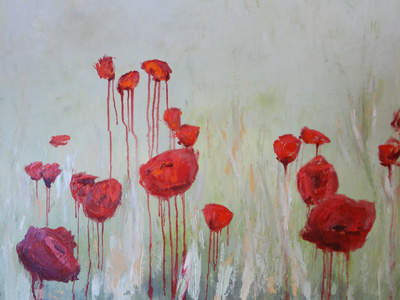 Poppies Weeping - Narelle Gibbs