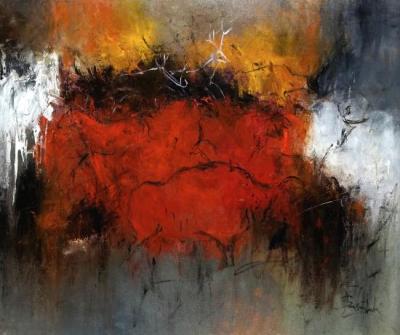 The Red Wall - Marcelle Bonenfant Dube
